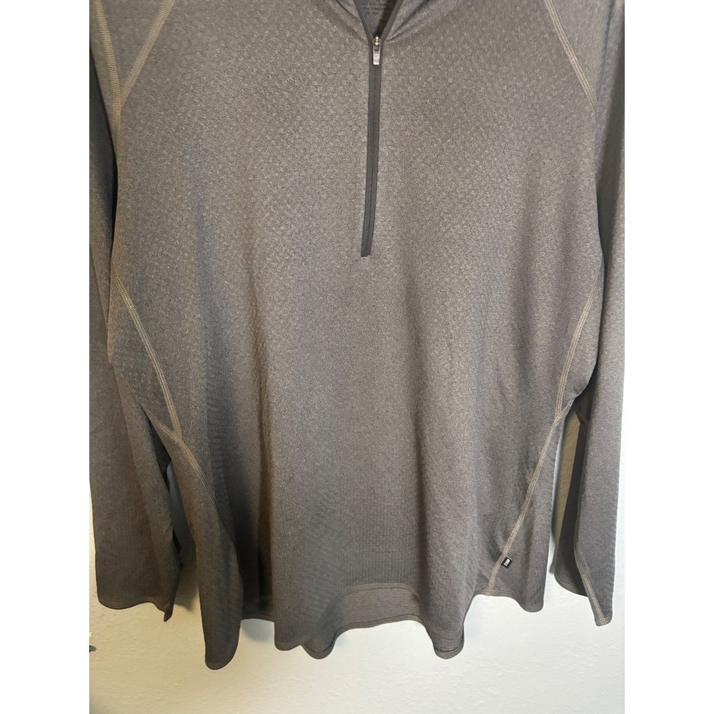 REI Womens Gray Long Sleeve Quarter Zip Pullover Size 1X Outdoor Athletic Hiking - Picture 5 of 10